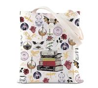 FOTAP ACOTAR Inspired Gift Fantasy Novel Inspired Gift Books Lover Gift A Court of Thorns and Rose Tote Bag SJM Gift (not yield full T UK)