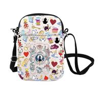 FOTAP Alice Inspired Crossbody Bag Alice Wonderland Merch Magic Kingdom Gift Alice Fan Gift Cheshire Cat Lover Shoulder Bag (THAT WAY CB UK)