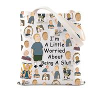 FOTAP Bobby Character Tote Bag King Hill Cartoon Inspired Gift Tv Series Lover Gift (A SLUT UK2)