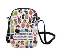 FOTAP Bob's Burgers Inspire Gift Tina Belcher Crossbody Bag Cartoon TV Show Merchandise Burgers Inspired Gift For Tina Fans (DYING CB UK)