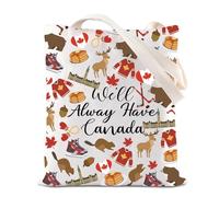 FOTAP Canada Travel Gift We’ll Always Have Canada Tote Bag Canada Trip Handbag Canada Souvenir Gift (Canada uk)