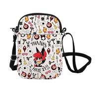 FOTAP Cartoon Demon Hotel Inspire Crossbody Bag Thanks I Hate It Messenger Bag Anime Fan Gift Animated Series Gift (Hate It CB UK)