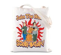 FOTAP Cartoon TV Show Inspired Tote Bag - Sam Winchester & Magic Kingdom Fan Gift - Scooby-Doo Merch