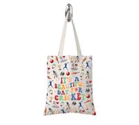FOTAP Cricket Lover Gift It's a Beautiful Day For Cricket Tote Bag Women's Cricket Gift for Cricketer Cricket Shopping Bag (For Cricket tote UK)