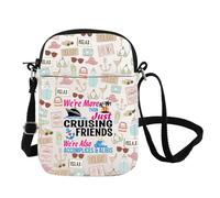 FOTAP Cruise Vacation Shoulder Bag Cruising Cruise Ship Crossbody Bag Summer Vacation Travel Gift Beach Life Gift (Cruising Friends CB UK)