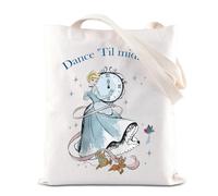 FOTAP Dance Til Midnight Tote Bag Princess Cinderella Gift Fairy Tale Fans Gifts Jaq and Gus Lovers Gift Magic Kingdom Handle Bag (Dance Til UK2)