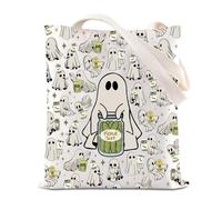 FOTAP Dill Pickle Merch Pickle Slut Canvas Tote Bag Pickle Ghost Lover Gift Canned Pickles Shoulder Bag (pickle sl T UK)