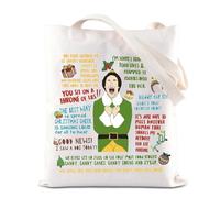 FOTAP Elf Movie Inspired Merchandise Tote Bag Elf Movie Character Gift Buddy Fans Shopping Grocery Bag