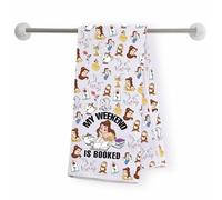 FOTAP Fairy Princess Kitchen Towel Princess Lover Gift My Weekend Is Booked Tea Towel Housewarming Gift (IS BOOKED-KT UK)