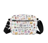 FOTAP Fairytale Fans Crossbody Bag Vacation Trip Gift Mouse Ice Cream Messenger Bag Magic Kingdom Gift Snacks Lover Gift (THINGS HB CB UK)