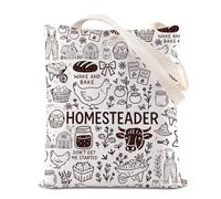 FOTAP Farm Life Theme Shoulder Bag Sourdough Crunchy Mama Gift Homestead Handbag Country Homemaker Gift (Homestead UK2)