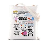 FOTAP Friends Don't Lie Inspire Tote Bag Eddies Fans Shoulder Bag ST Horror TV Series Lover Gift Demogorgons Gift (Don't Lie UK)
