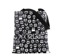 FOTAP Halloween Jack Skellington Inspire Tote Bag - Jack Fans Merch - Spooky Gift