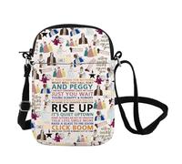 FOTAP Hamilton Quotes Crossbody Bag Rise Up Messenger Bag Hamilton Musical Shoulder Bag Hamilton Broadway Fans Gift (RISE UP CB UK)