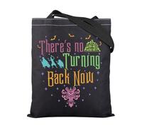 FOTAP Haunted Mansion Gift There’s No Turning Back Now Tote Bag Hitchhiking Ghosts Shoulder Shopping Bag Spooky Season Gift (Back Now UK2)