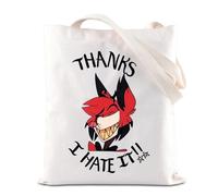 FOTAP HH Cartoon Merch Demon Gift Thank I Hate It Inspire Tote Bag Animated Series Handbag (Hate It-T)