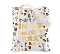 FOTAP History Lover Gift In My History Era Tote Bag Historian Gift History Teacher Shopping Bag History Geek Shoulder Bag (History UK)