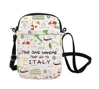 FOTAP Italy Travel Crossbody Bag Italian Islands Gift Southern Italy Travel Messenger Bag Italy Honeymoon Gift Souvenir Gift (Italy CB UK)
