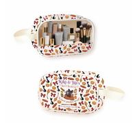 FOTAP Kiki's Anime Lover Gift Kiki&Jiji’s Bed And Breakfast Inspire Clear Makeup Bag Black Cat Lover Animated Movie Themed Gift, kiki C-Makeup