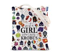 FOTAP Krobus Gift Video Game Lover Tote Bag Gamer Gift Farming Country Adventure Gaming Handle Bag Farm Life Fans Gift (Kro bus UK2)