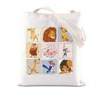FOTAP Lion King Merch: Inspire Tote Bag - Magic Kingdom Gift - Simba & Timon Fan Gift