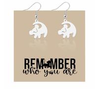 FOTAP Lion Movie Necklace King Inspire Bracelrt Animal Kingdom Gift Lions Earrings, S, Stainless Steel, No Gemstone