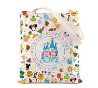 FOTAP Magic Castle Gift Reach Out And Find Your Happily Ever After Tote Bag WDW Magic Kingdom Gift Vacation Trip Shopping Bag (Ever After UK2)