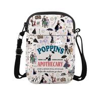 FOTAP Mary Musical Crossbody Bag Movies Inspired Gift Poppins Umbrella Shoulder Bag Musical Gifts (Poppins CB UK2)