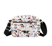 FOTAP Mary Popp Crossbody Bag Supercalifragilistic Umbrella Poppins Shoulder Bag Broadway Musical Gift Mary Movie Messenger Bag (SUPER HB CB)