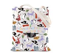 FOTAP Mary Popp Tote Bag Supercalifragilistic Umbrella Poppins Handbag Mary Popp Broadway Musical Gift Mary Movie Shoulder Bag (super UK)