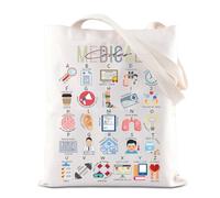 FOTAP Medical Coder Gift Medical Coder Alphabet Tote Bag Medical Biller Handbag Medical Billing Gift Coworker Gift (Medical Coder UK)