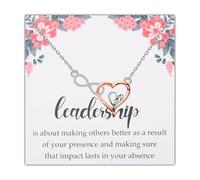 FOTAP Mentor Gift Leader Necklace Leadership Gifts Mentor Appreciation Gift Teacher Professor -Boss Gift Best Coach Necklace, One Size, Copper, No Gemstone