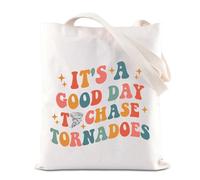 FOTAP Meteorology Gift It’s A Good Day To Chase Tornadoes Tote Bag Storm Chaser Hurricane Gift Meteorologist Handbag (TORNADOES UK)