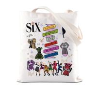 FOTAP Musical Merch Inspire Tote Bag - Broadway Musical Gift - Six Wives Of Henry