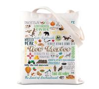 FOTAP New Mexico Tote Bag Mexican Pride Gift New Mexico Travel Shopping Bag The Land of Enchantment Gift Souvenir Gift (New Mexico UK2)