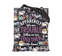 FOTAP Nightmare Character Inspired Tote Bag Lock Shock and Barrel Gift Horror Movie Fans Gifts Spooky Season Shoulder Bag (Nightmare 3 UK2)