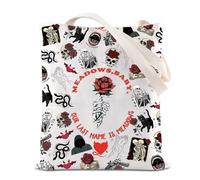 FOTAP Our Last Name Is Meadows Inspire Shoulder Bag Dark Romance Inspire Tote Bag Smut Reader Gift Spicy Book Handbag (LAST NAME UK)