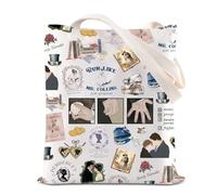 FOTAP Pride Inspired Tote Bag Jane Literary Gift Elizabeth Bennet Gift Book Lover Gift (Pride 3 UK2)