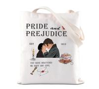 FOTAP Pride Prejudice Inspire Merch Pride Prejudice Book Lover Gift Pride Literary Book Lover Handbag Elizabeth and Darcy Gifts (Pride P uk)