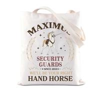 FOTAP Princess Horses Characters Gift Maximus Inspire Tote Bag Magic Kingdom Gift Tangled Horse Handbag Horse Lover Gift (HAND HORSE UK)
