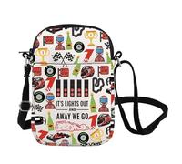 FOTAP Racing Car Merchandise Formula Inspire Crossbody Bag Formula Racing Aesthetic Gift Qualifying Day Gift (WE GO CB UK)