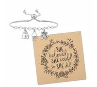 FOTAP Realtor Bracelet Real Estate Agents Prayer Jewelry Salesman Graduation Gift Broker Thank You Gift, One Size, Stainless Steel, no gemstone