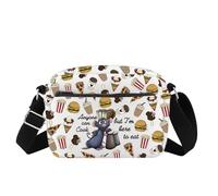 FOTAP Remy Inspire Gift Anyone Can Cook Quote Crossbody Bag Ratatouille Gift Remy Inspired Messenger Bag Remy Rat Gift (Anyone HB CB UK)