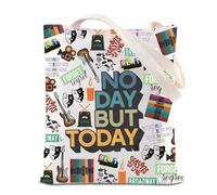 FOTAP Rent Musical Tote Bag Broadway Musical Gifts Unisex Adults Medium Canvas Reusable Grocery Bag (But Today UK2)