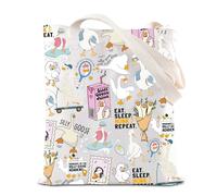 Fotap Silly Goose Merch Inspire Tote Bag - Kawaii Goose Lover Gift Handbag - Cartoon Animal Gift
