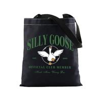 FOTAP Silly Goose Merch Silly Goose Inspire Tote Bag Silly Goose Gift Goose Lover Gift Kawaii Goose Handbag (SILLY GOOSE BIK UK)
