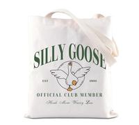 FOTAP Silly Goose Merch Tote Bag Kawaii Goose Lover Handbag Cartoon Animal (SILLY GOOSE UK)