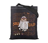 FOTAP Spooky Ghost Tote Bag Sight Squad Grocery Bag Halloween Optometry Gift Eye Doctor Gothic Gift (SIGHTSQUAD UK2)