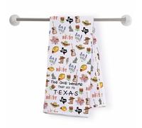 FOTAP Texas Vocation Gift Texas Bachelorette Party -Housewarming Gift Texas Kitchen Towel Lone Star State Travel Tea Towel (TEXAS-KT UK)