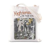 FOTAP The Nightmare Before Inspire Tote Bag Spooky Jack and Sally Lover Gift Boogie Fan Squad Gift (M Street UK)